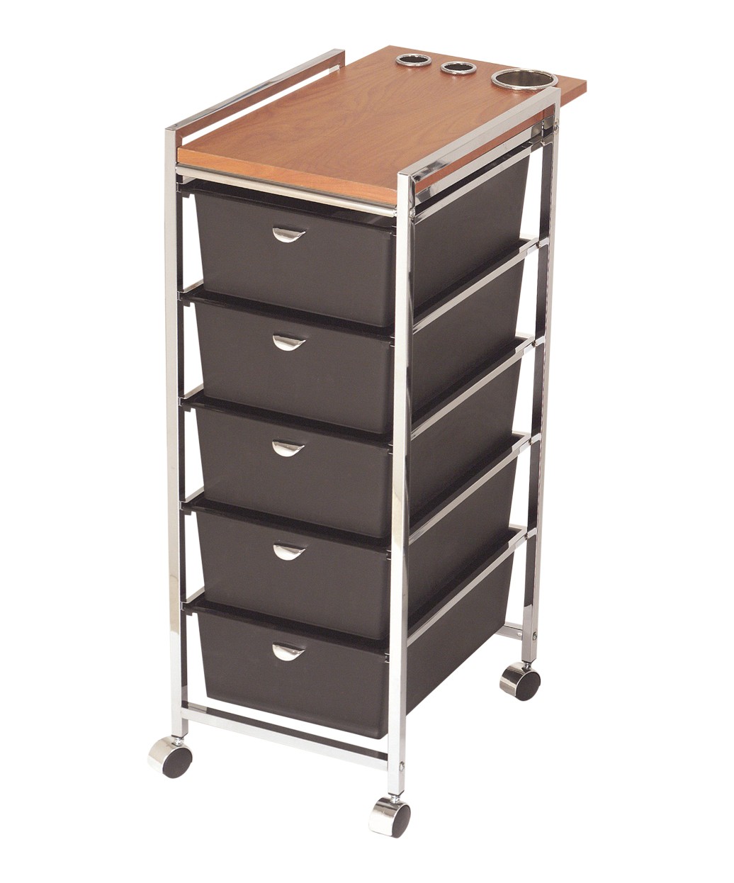 Pibbs Wood Top Utility Cart / Trolley D29 Salon Cart On Casters w