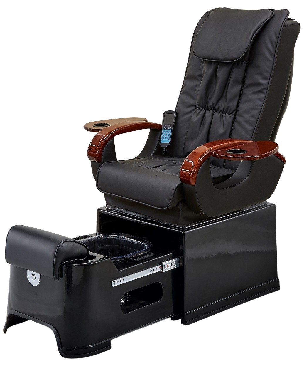 Pibbs Fiberglass Footsie Pedicure Spa with Roller Massage PS42 Non Plumbed Pedicure Chair w Massage Function Manicure Trays Buy Rite Beauty