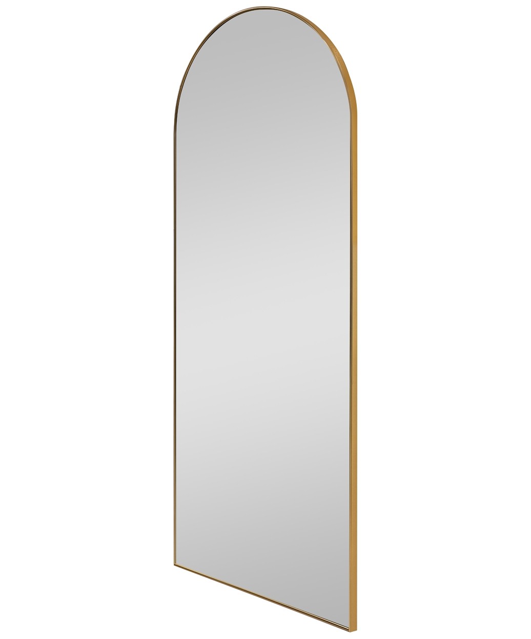 Pibbs Roma 72" Arched Full Length Salon Mirror with Aluminum Frame
