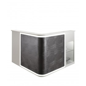 Salon Ambience RD216 Smart Italian Reception Desk w/ LED Light