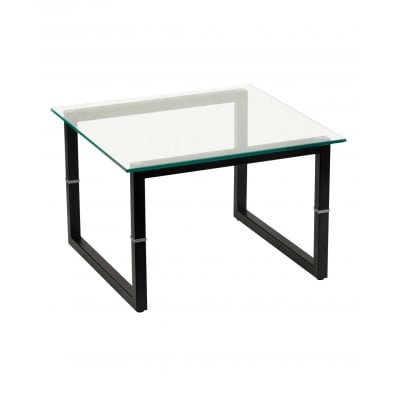 Contemporary Glass Reception End Table