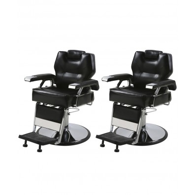 Set of 2 K.O. Professional Barber Chairs
