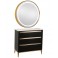 9880 Round Gold LED Mirror - 36"