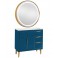 9880 Round Gold LED Mirror - 36"