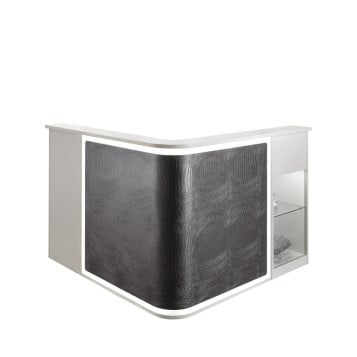 Salon Ambience RD216 Smart Italian Reception Desk w/ LED Light