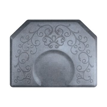 Smart Step 4' x 5' x 3/4" Hexagon Anti-Fatigue Bella Salon Mat
