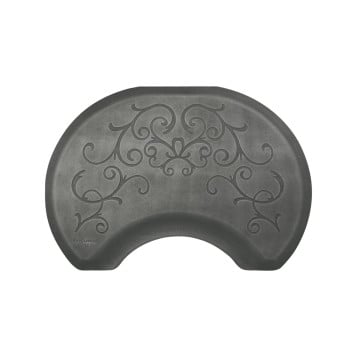 2.5' X 3.5' Circular Smart Step Bella Decorative Salon Mat 3/4"