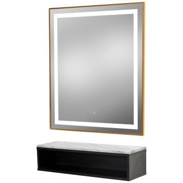 Pibbs 6003 Color Cubby Styling Station & Mirror
