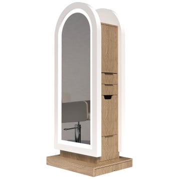 Collins 6666-32 Arched Zada Portable Styling Island for 2 Stylists