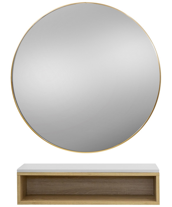 Pibbs 6003 Color Cubby Styling Station & Mirror