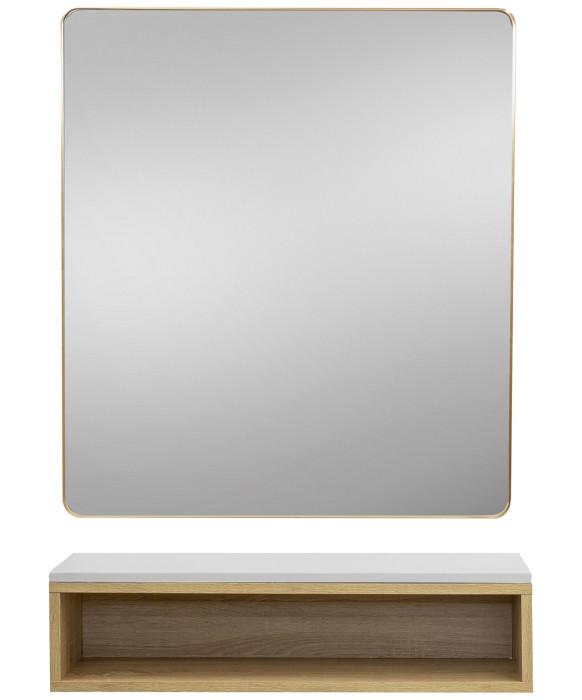 Pibbs 6003 Color Cubby Styling Station & Mirror