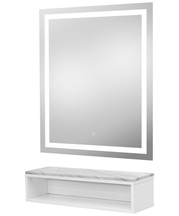 Pibbs 6003 Color Cubby Styling Station & Mirror
