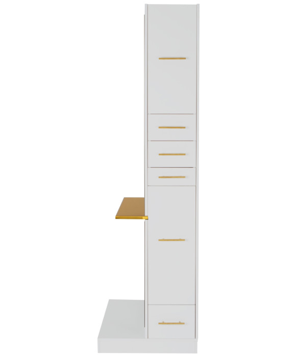 Milan Single Sided Styling Station w/ Shelf