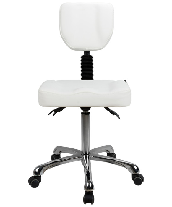 Silver Fox 1030 Rolling Stool w/ Back