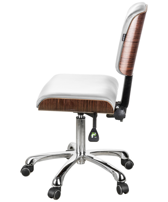 Silver Fox 1071 Luxury Rolling Stool w/ Back