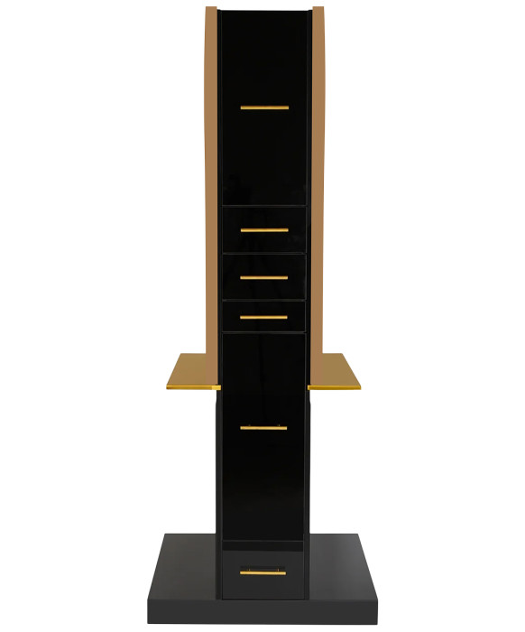 Milan Ultra Double Sided LED Styling Station w/ Shelf