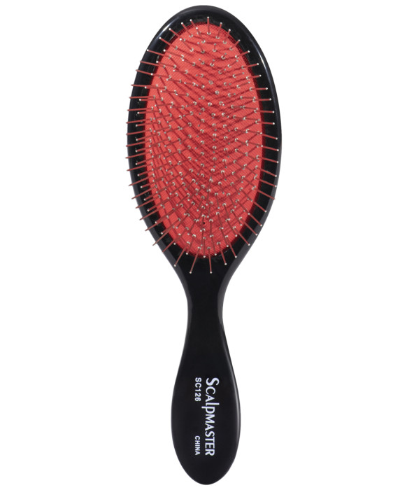 Burmax SC126 Scalpmaster Cushion Brush with Wire Bristles, 11 Row - Set of 3