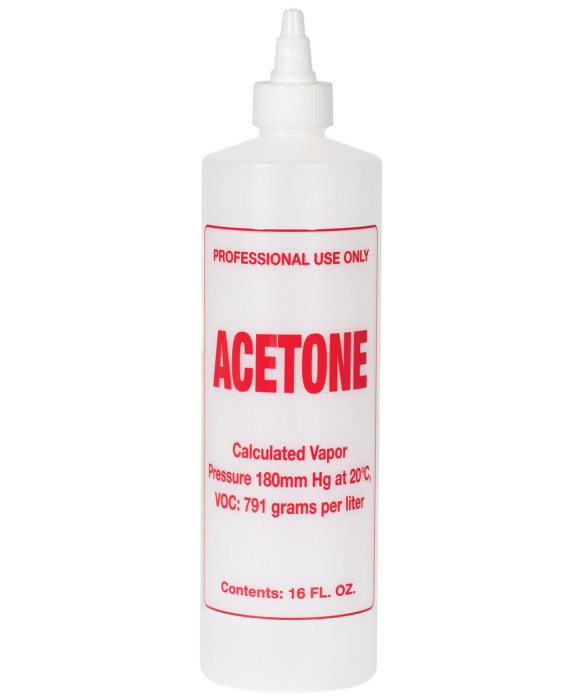 Burmax B68 Soft 'N Style Imprinted Twist Top Bottle, Acetone, 16 oz. - Set of 6