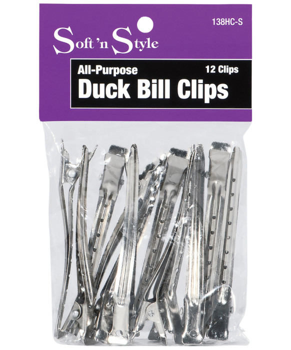 Burmax Soft 'N Style All Purpose Duck Bill Clips - Set of 48