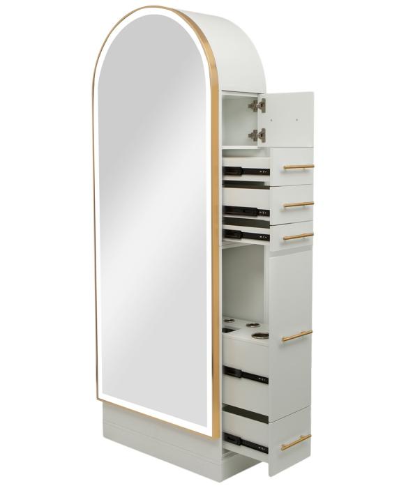 Pibbs PV801 Arched Styling Station & Mirror
