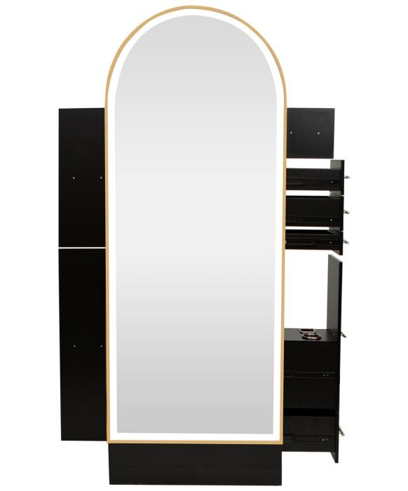 Pibbs PV801 Arched Styling Station & Mirror