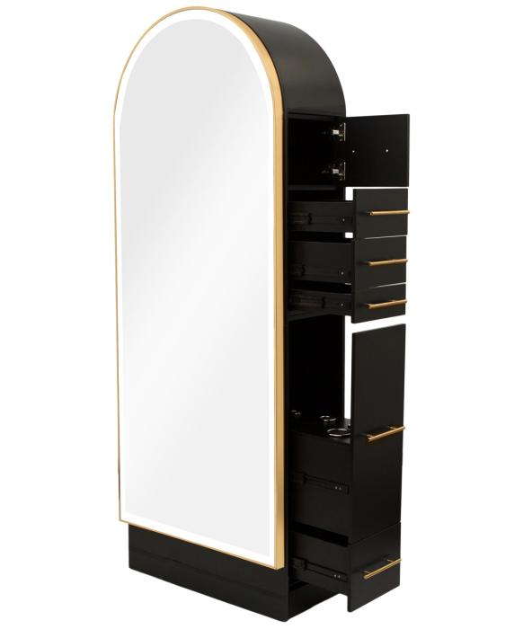 Pibbs PV801 Arched Styling Station & Mirror