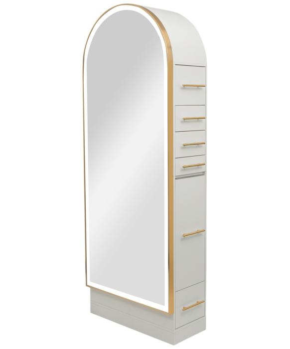 Pibbs PV801 Arched Styling Station & Mirror