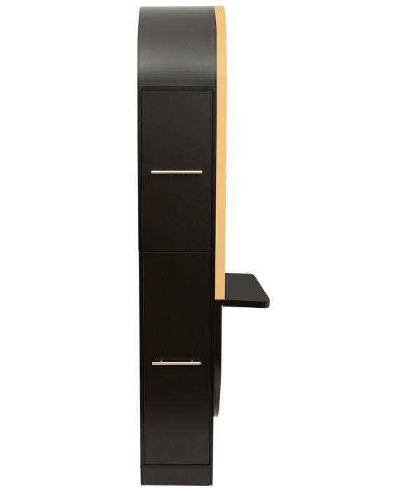 Pibbs PV801 Arched Styling Station & Mirror w/ Shelf