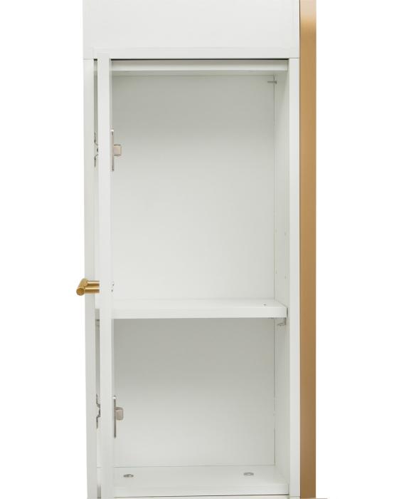 Pibbs PV801 Arched Styling Station & Mirror w/ Shelf