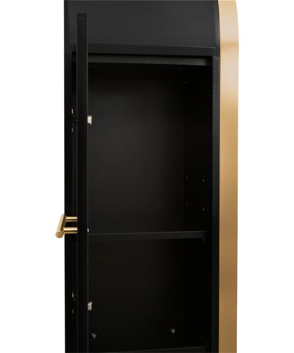 Pibbs PV801 Arched Styling Station & Mirror w/ Shelf