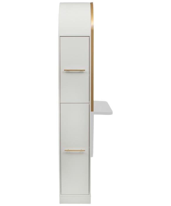 Pibbs PV801 Arched Styling Station & Mirror w/ Shelf