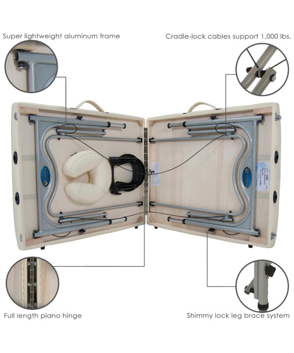EarthLite Luna Portable Massage Table Package