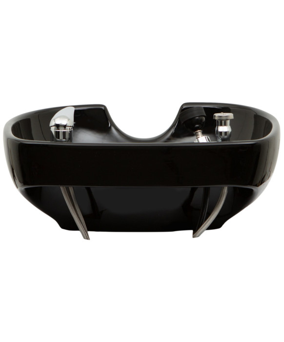 Stationary Porcelain Shampoo Bowl w/ Hardware - TS