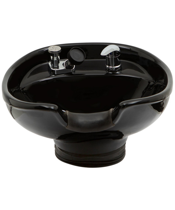 Tilting Porcelain Shampoo Bowl w/ Hardware - TS