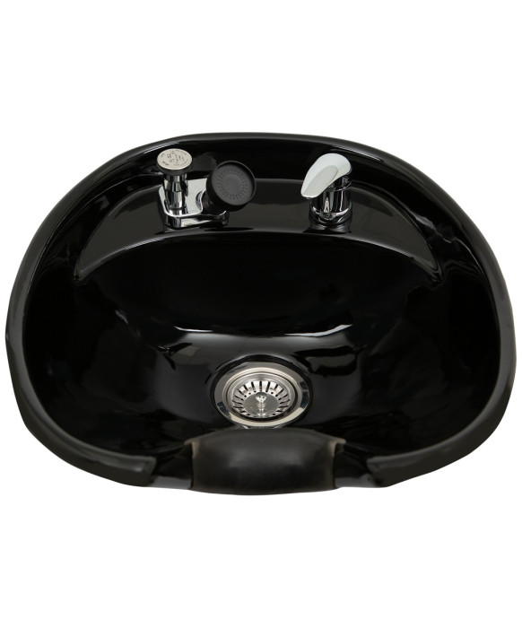 Tilting Porcelain Shampoo Bowl w/ Hardware - TS