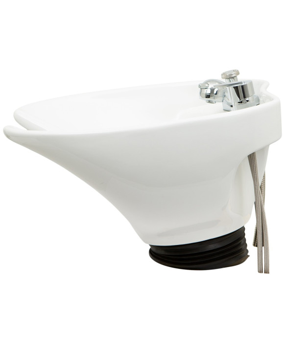 Tilting Porcelain Shampoo Bowl w/ Hardware - YLG