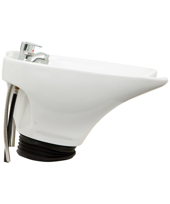 Tilting Porcelain Shampoo Bowl w/ Hardware - YLG