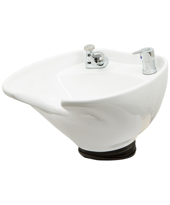 Tilting Porcelain Shampoo Bowl w/ Hardware - YLG