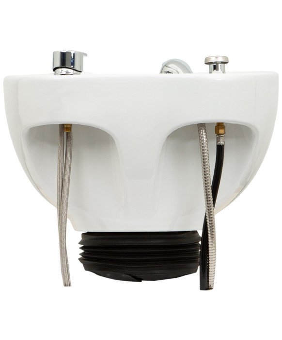 Tilting Porcelain Shampoo Bowl w/ Hardware - YLG
