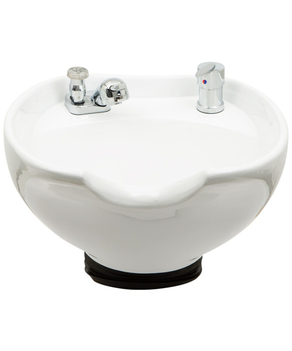 Tilting Porcelain Shampoo Bowl w/ Hardware - YLG