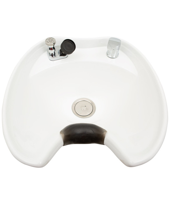 Tilting Porcelain Shampoo Bowl w/ Hardware - NIN