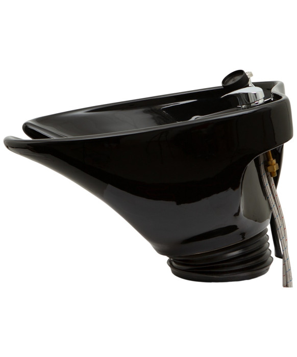 Tilting Porcelain Shampoo Bowl w/ Hardware - NIN