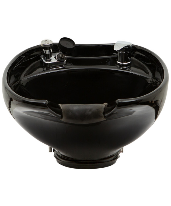 Tilting Porcelain Shampoo Bowl w/ Hardware - NIN