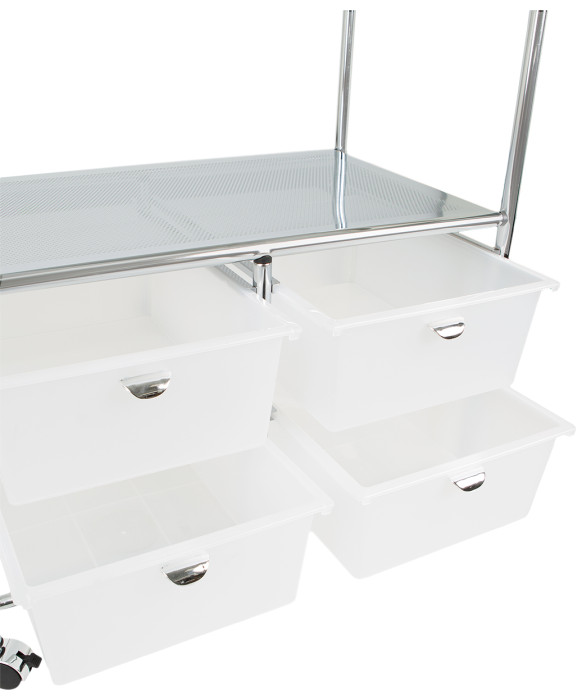 Pibbs D4W Work Cart - White