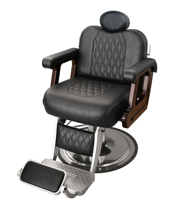Collins B260 Commander Supreme Barber Chair with Calf Pad Leg Rest