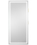 Pibbs 9110 Lumina Gold Handle LED Salon Mirror & Storage Server-image12