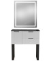 Pibbs 6002 Capri Styling Station w/ Legs & LED Mirror-image10