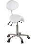 Silver Fox 1025 Rolling Saddle Stool w/ Back-image1