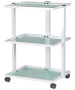 Silver Fox 1040 Glass Spa Utility Trolley-image1