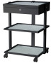 Silver Fox 1040A Glass Spa Utility Trolley w/ Storage-image1